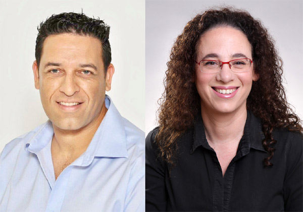 פנינה זינגר, מייסדת P.Z. Projects ומנהלת מחלקת הפרויקטים בחברה, ויניב קישון, מנהל מחלקת פרויקטים ותפעול עסקי באגף פתרונות לעסקים בבזק בינלאומי. צילום: יח"צ