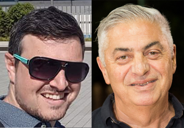 גרישה סקולובסקי, סמנכ"ל פיתוח עסקי בטרה סקיי, וטל שץ - מוביל תחום ענן בחברה. צילום: יח"צ