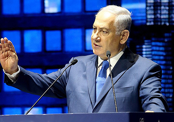 שלח ברכה מרחוק. ראש הממשלה, בנימין נתניהו. צילום: חן גלילי