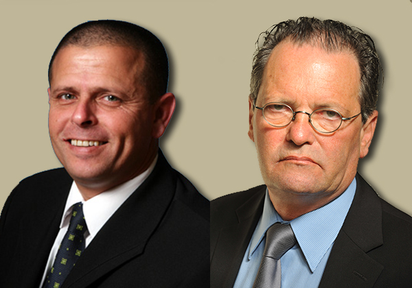 מימין: ד"ר רובי נתנזון, מנכ"ל מרכז מאקרו לכלכלה מדינית (צילום: עמוס קשדן), וח"כ איתן כבל, יו"ר ועדת הכלכלה של הכנסת (צילום: אלעד סון, cc-by-sa-2.5)