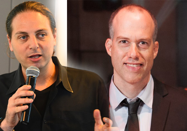 מימין: ארז סימון, מנכ"ל גאודרונס (צילום עצמי), ועו"ד יהונתן קלינגר, יו"ר התנועה לזכויות דיגיטליות (צילום: גלעד אילוז)