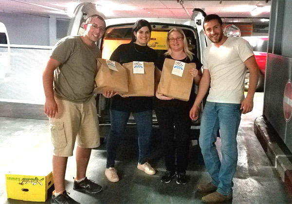 מימין: נעמה יגאל; אלה הרכול, צוות אדמיניסטרציה קליקטייל. צילום: יח"צ