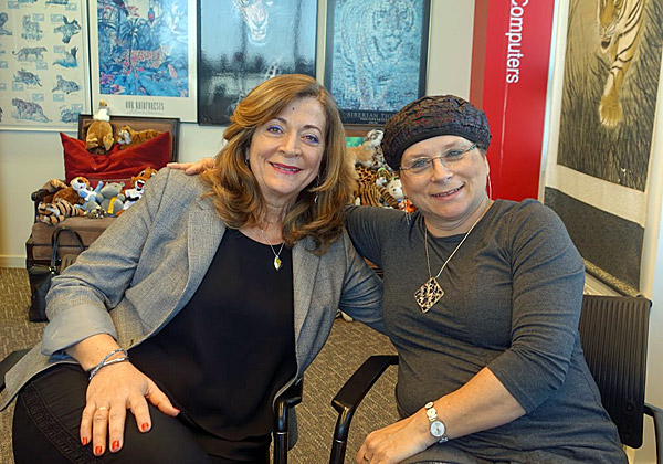 מימין: עפרה פרנקל, סמנכ"לית המחשוב של משרד הבינוי והשיכון, ורחל לוביאנקר, סמנכ"לית מערכות המידע והדיגיטל של עמידר. צילום: פלי הנמר