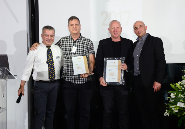 מימין: אנדרס ריכטר, מנכ"ל פריוריטי; טל פרנקל, מנכ"ל FBC; איציק כהן, מנכ"ל תדיעד; ושלמה אסרף, סמנכ"ל מכירות ישראל. צילום: רגב כלף