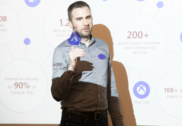 אנדרו קונוויי, מנהל חטיבת האבטחה של מיקרוסופט. צילום: יח"צ