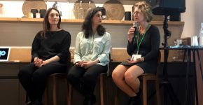 בתמונה: ליאורה שכטר, מנמ"רית עיריית תל אביב-יפו; שרון מלמד, מנהלת מנהל השירותים החברתיים בעירייה; ושירלי רימון כהן, מנהלת מנהל החינוך בעירייה. צילום: יח"צ