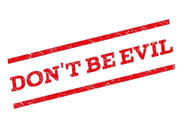 Don't be evil. כבר לא מוטו של גוגל. אילוסטרציה: BigStock