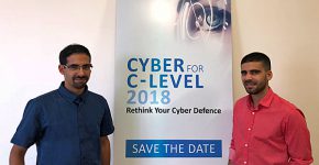 מימין: נימרוד לוי, CTO ומייסד במשותף של Scorpiones - שירותי ייעוץ ומחקר אבטחת מידע, ומשה אהרון, מהנדס מכירות אבטחה ב-NessPRO, קבוצת מוצרי התוכנה של נס. צילום עצמי