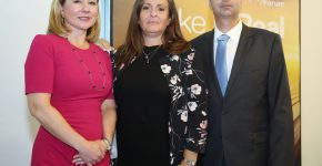מימין: ליאור פוני, מנכ"ל Dell-EMC ישראל; אניה מונראד, סגנית נשיא ומנכ"לית אזור CEE ב-Dell-EMC; ומרגרט פרנקו, סגנית נשיא בכירה לשיווק ב-EMEA בחברה. צילום: ניב קנטור