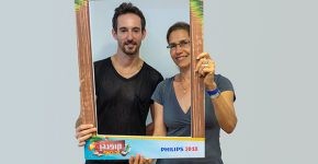 מימין: רקפת שפירא כץ, סמנכ"לית משאבי האנוש של פיליפס ישראל, ועברי לידר. צילום: סתיו גרץ, אלדן הפקות