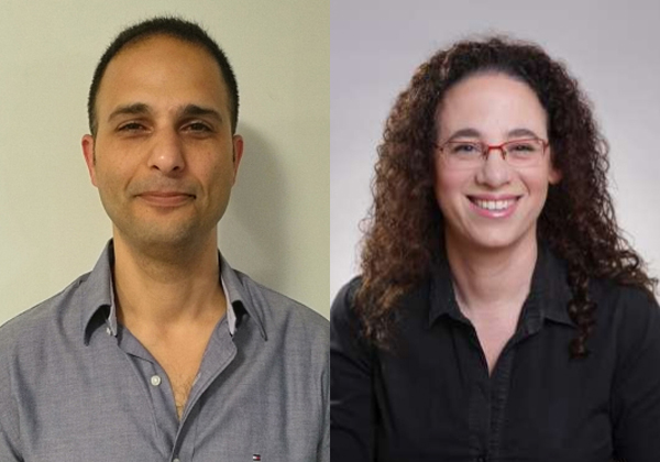 מימין: פנינה זינגר, מנהלת מחלקת ניהול פרויקטים ב-P.Z. Projects; וגדי בנימין, מנמ"ר שיש אלוני. צילום: יח"צ