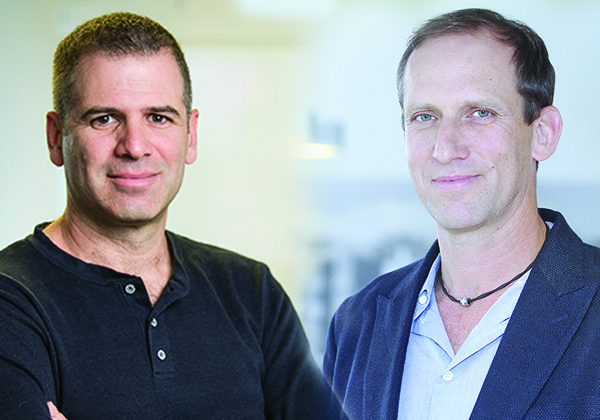מימין: אסף לוי ורועי אלון, מנהלי מרכז הפיתוח של נט-אפ בישראל וסגני נשיא בחברה העולמית. צילומים: ניב קנטור ויח"צ