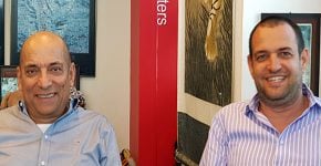 באו לבקר במאורת הנמר: מימין - יוחאי אנגלסמן, מנמ"ר אשת טורס, ואפרים קרמר, מנכ"ל החברה. צילום: פלי הנמר
