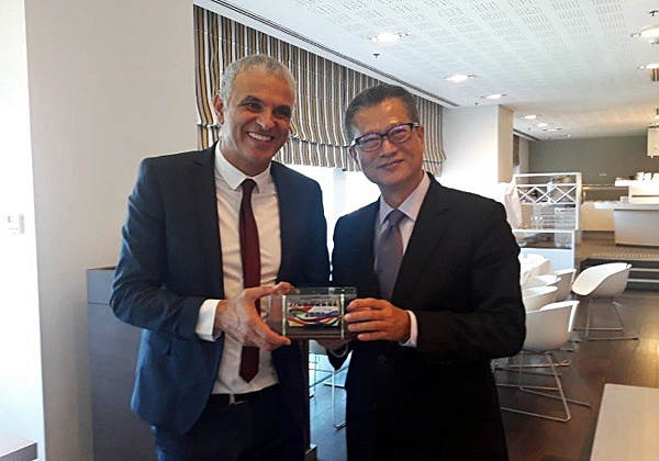 שרי האוצר של ישראל והונג קונג. צילום: דוברות משרד האוצר