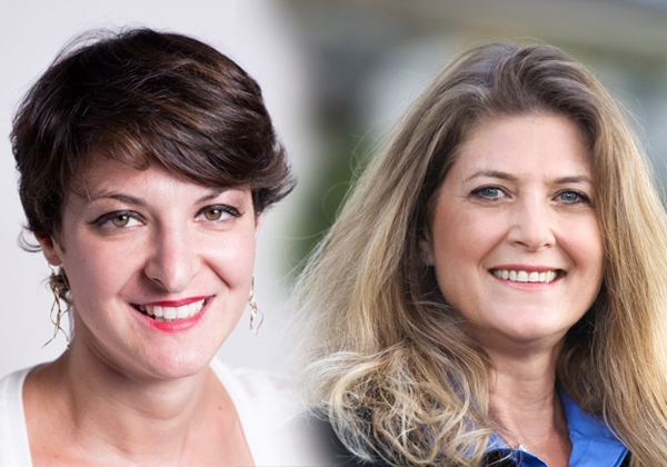 מימין: שירה פאיאנס בירנבאום, CMO&COO במיקרוסופט ישראל. צילום: גיל קרמר; יעל רוזנצוויג, מנכ"לית בלוקצ'יין ישראל. צילום: משה יפת