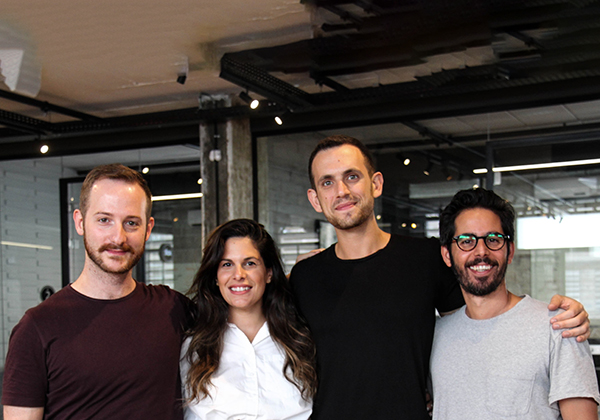 השותפים בג'ולט. מימין: ליאור פרנקל, רועי דויטש, ניצן כהן ארזי ונדב לשם. צילום: ניצן ארגוב