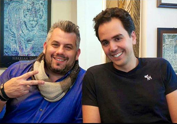 באו לבקר במאורת הנמר: קובי חדד ועודד פלשניצקי מ-KCS. צילום: פלי הנמר