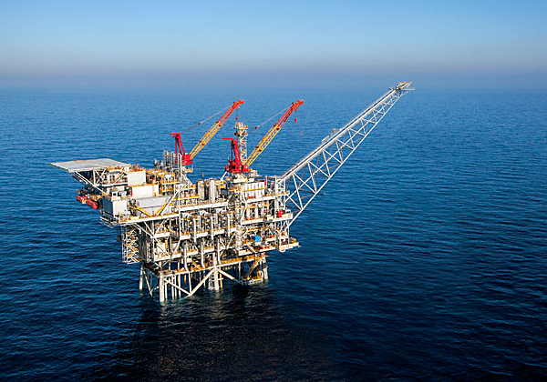 אסדת הגז תמר. צילום: יח"צ