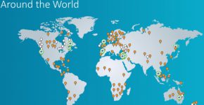 מפת פריסת הפעילות של OurCrowd בעולם. מתוך אתר החברה
