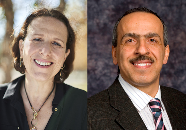 מימין: פרופ' זיאד חנא, מנהל מרכזי הפיתוח של קיידנס בישראל, ואורית גרינגרז, מנהלת אתר החברה בפתח תקווה. צילומים: יח"צ