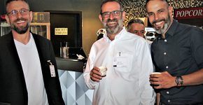 מימין: קובי גיירו; רמי נחום, מנכ"ל טריפל סי; ורהב רוזנטל. צילום: גילי חנוך