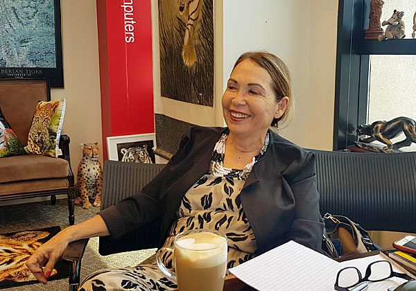 באה לבקר במאורת הנמר: עירית לוטן, מנכ"לית משותפת ב-וובלט. צילום: פלי הנמר