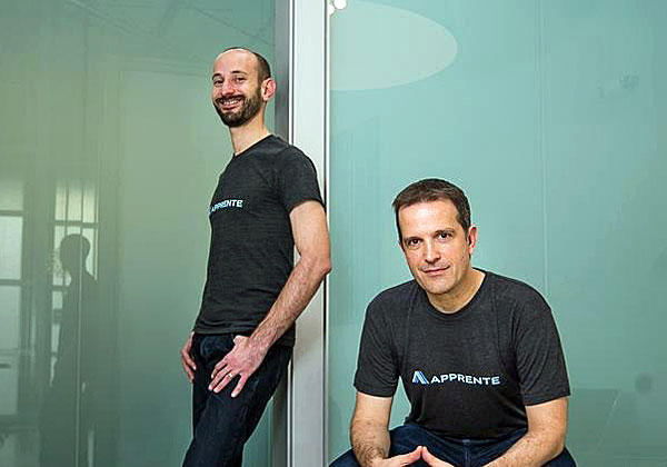 מקימי אפרנטה: מימין - ד''ר איתמר אראל, המנכ"ל, וד"ר משה לוקס, סמנכ"ל הטכנולוגיות. צילום: ויקי תומפסון