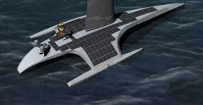 ספינת (ה)מייפלאואר האוטונומית (MAS) של יבמ וארגון המחקר הימי ProMare. אילוסטרציה: יבמ
