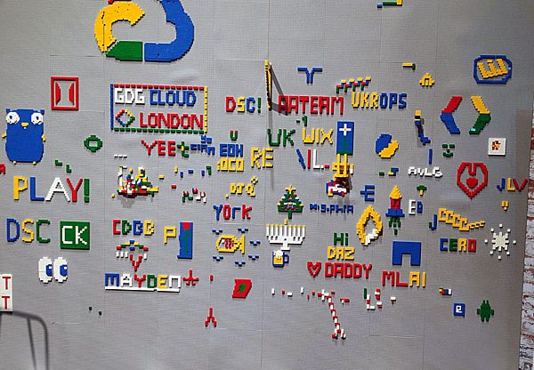 לגו "ענני" - בכנס Next 19 של גוגל קלאוד, שהתקיים בשבוע שעבר בלונדון. צילום: יניב הלפרין