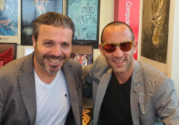 איציק פינקל, סמנכ"ל מכירות ROW, ושרון נקש, סמנכ"ל התפעול, סימולייט. צילום: פלי הנמר