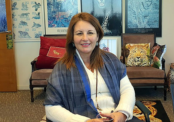 באה לבקר במאורת הנמר: עו"ד ענת ברנשטיין-רייך. צילום: פלי הנמר