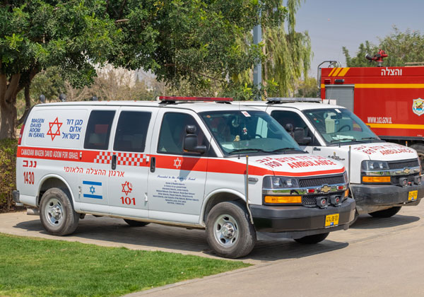 אמבולנסים של מגן דוד אדום. צילום אילוסטרציה: BigStock