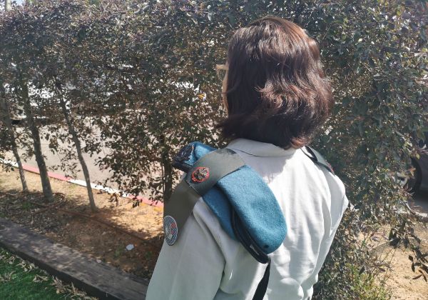 רב סרן ר', ראשת תחום טכנולוגיה, ממר''ם שבאגף התקשוב. צילום: דובר צה"ל