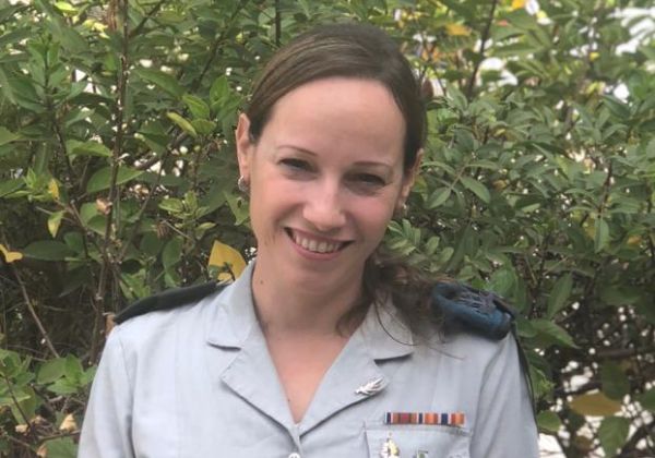 אלוף משנה טלי כספי-שבת, מפקדת יחידת שחר שבלוטם שבאגף התקשוב. צילום: דובר צה"ל