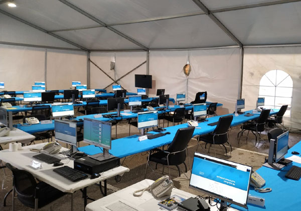 החמ"ל של פיקוד העורף. צילום: דובר צה"ל