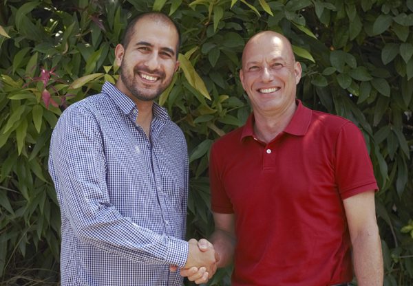 בתמונה: חביב אוחיון, שותף מייסד וסמנכ"ל תפעול בסורידאטה, ושי ברודצקי, מנכ"ל פליקן טק. צילום: שני אוחיון