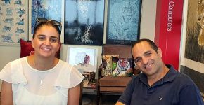 אמיר שלום המנכ"ל ועינב עזרא מנהלת השיווק, מלינגו. צילום: פלי הנמר