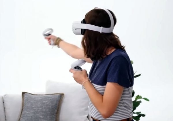 Oculus Quest 2. צילום מסך מתוך סרטון התדמית של פייסבוק