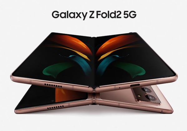 הדור החדש במשפחת המתקפלים של סמסונג Galaxy Z Fold2. צילום: יח"צ