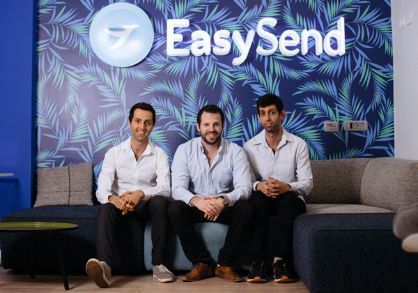 מייסדי איזיסנד: מימין - טל דסקל, המנכ"ל, ערן שיראזי, סמנכ"ל הטכנולוגיות, ועומר שיראזי, סמנכ"ל התפעול. צילום: דנה דמרי