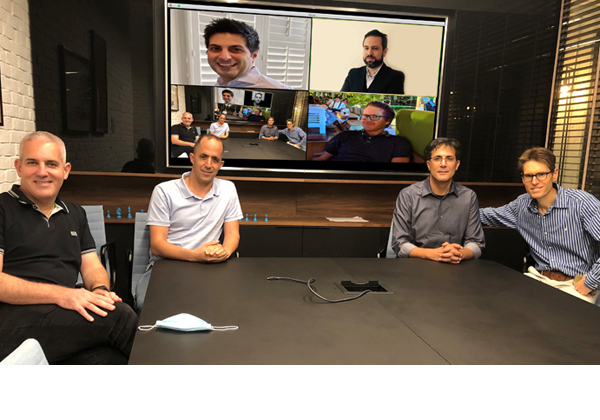 מימין: בן פסטרנק, מנכ"ל קבוצת אמן; אילן בוגנים, יועץ לפיתוח וניהול פעילות טוויליו בישראל; יונתן כהן, מנהל של פעילות טוויליו בישראל מקבוצת אמן; וינאי מילשטיין, מנהל חטיבת מוצרי תוכנה. צילום: יח"צ