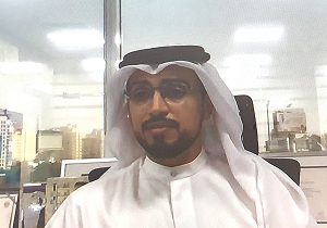 עלי מוחמד חליפה אל מוואג'יי, חבר הנהלת קבוצת ריינברוק , בכנס שלשום (ג'). צילום מסך: פלי הנמר