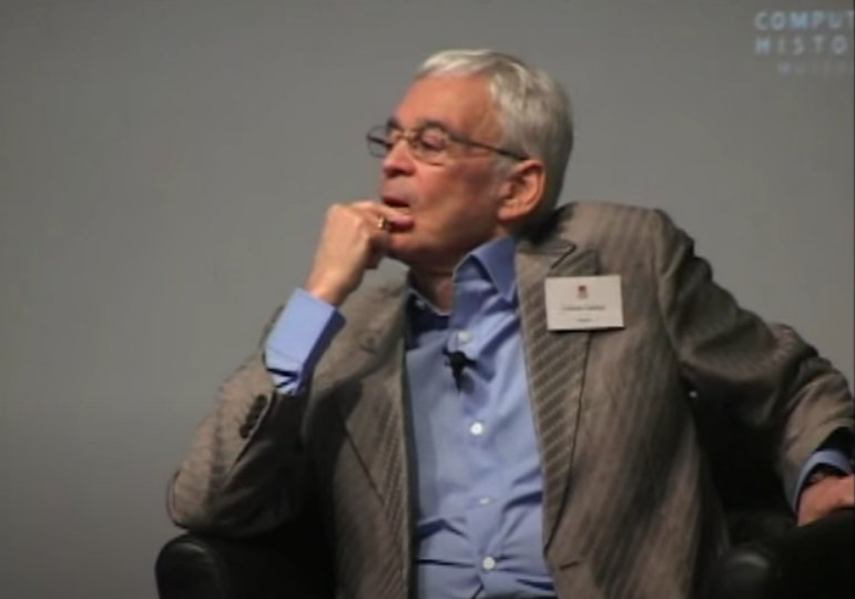 גדעון גרטנר ז"ל, שהקים את חברת המחקר והייעוץ העולמית לתחום ה-IT, גרטנר. צילום מסך מיוטיוב