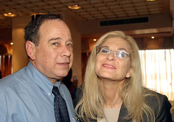 מימין: רוני רוס וברוך גינדין. צילום: קובי קנטור ז"ל