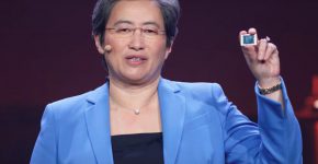 ד"ר ליסה סו, מנכ"לית AMD, בתערוכת CES לפני שנים אחדות.