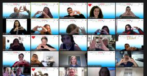 חוגגים בזום את הקמת מרכז היזמות החדש בקריית שמונה. צילום: יוסי זליגר