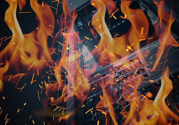 שריפה בדטה סנטר. אילוסטרציה: BigStock