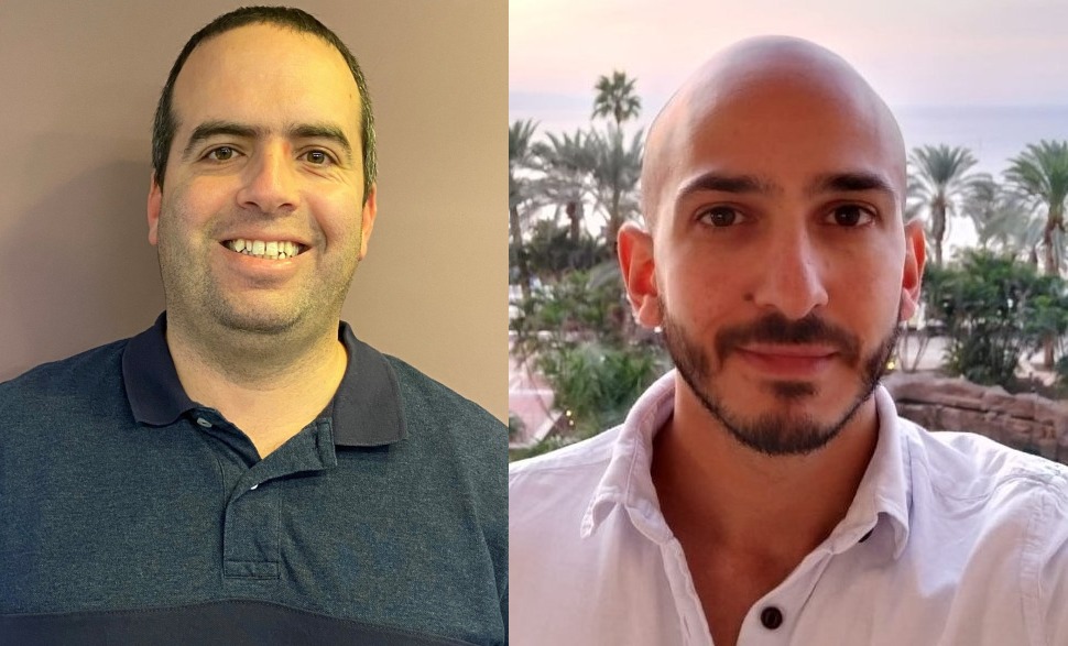 מימין לשמאל: אלירן ברהום, ראש צוות פריסייל בפרטנר, ושלומי אביב, מנהל אבטחת המידע בבנק הדיגיטלי. צילום: פרטי