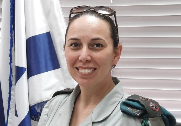 סגן אלוף לירון גרשון, מפקדת בסמ''ח. צילום: דובר צה"ל