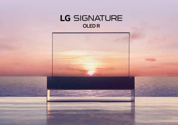 טלוויזיה ראשונה נגללת. Signature OLED R של LG. צילום: יח"צ
